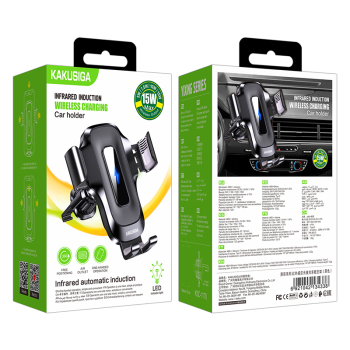 Uchwyt Samochodowy Kakusiga KSC-1170 Ładowanie Indukcyjne do Kratki Nawiewu